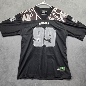 Vintage Puma Black and Gray Raiders Jersey